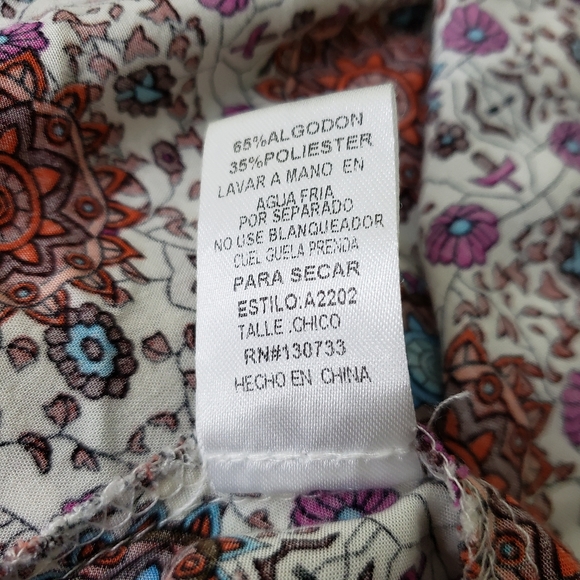 Umgee mandala print keyhole bell sleeve mini dress - Picture 7 of 9